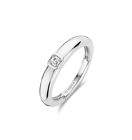 Ringe Ti Sento Milano Dame solitario in Silber Zirconia 12329ZI-54 - 12329ZI-54